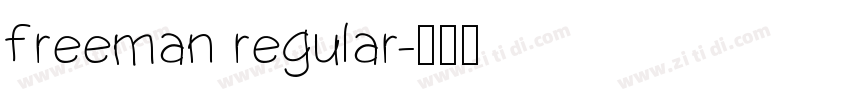 freeman regular字体转换 freeman regular字体转换